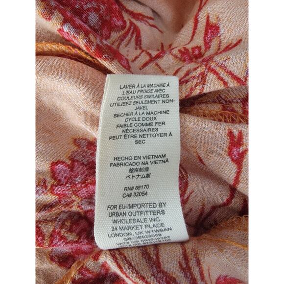 Free People Babydoll Boho Top SZ S Aloha State of Mind Patchwork Festival Hippie - Picture 10 of 11